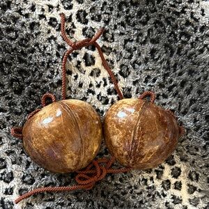 Natural Brown Coconut Shell Bra